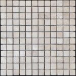 mozaika kamienna marmur Queen Beige 2,3x2,3 bębnowany 30,5x30,5x1 cm