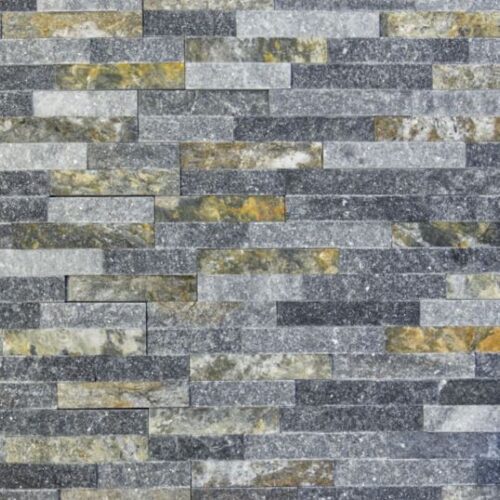 panel kamienny marmur Stackstone Rusty Black łupany,naturalny 36x10x0,7-1,3 cm