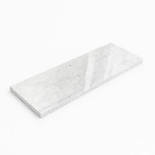 Parapet marmurowy włoski Bianco White Carrara 2cm - na wymiar